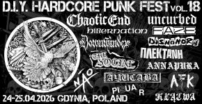 D.I.Y. HARDCORE PUNK FEST vol. 18 - 24/25.04.2026 - GDYNIA